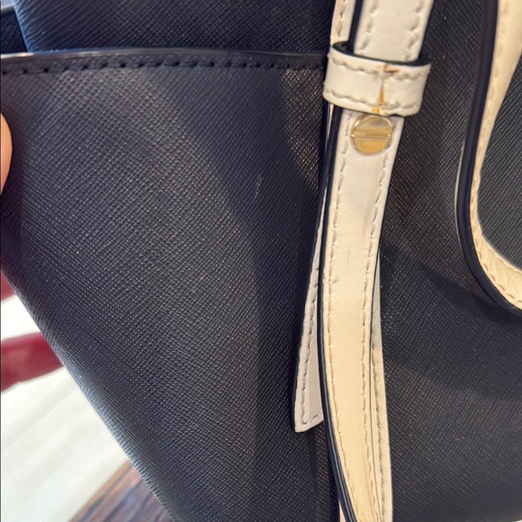 Michael Kors Satchel with Textured Leather and Gold Hardware - Picture 8 of 14